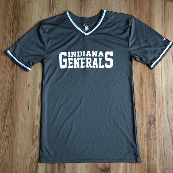 NEW Indiana Generals Sports Jersey Tee Gray XS Men’s NWOT - Picture 1 of 14